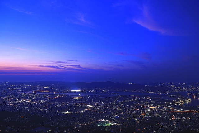 皿倉山から見た夜景