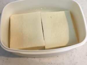 高野豆腐と牛乳