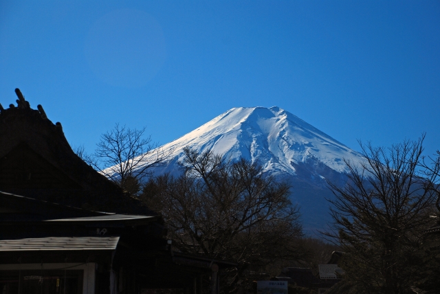 忍野から見た富士山