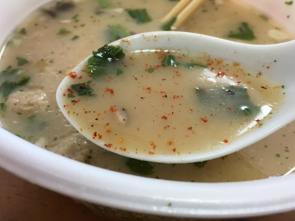 信州味噌ラーメンのスープ