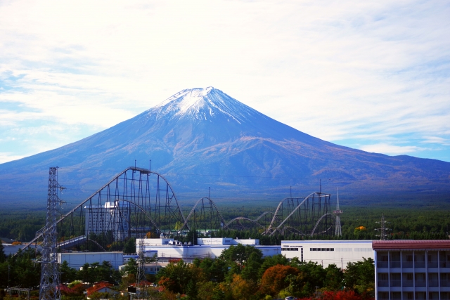 富士急ハイランドと富士山